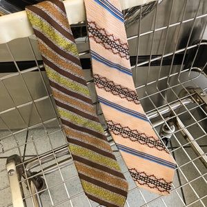 TWO 70s NECKTIES